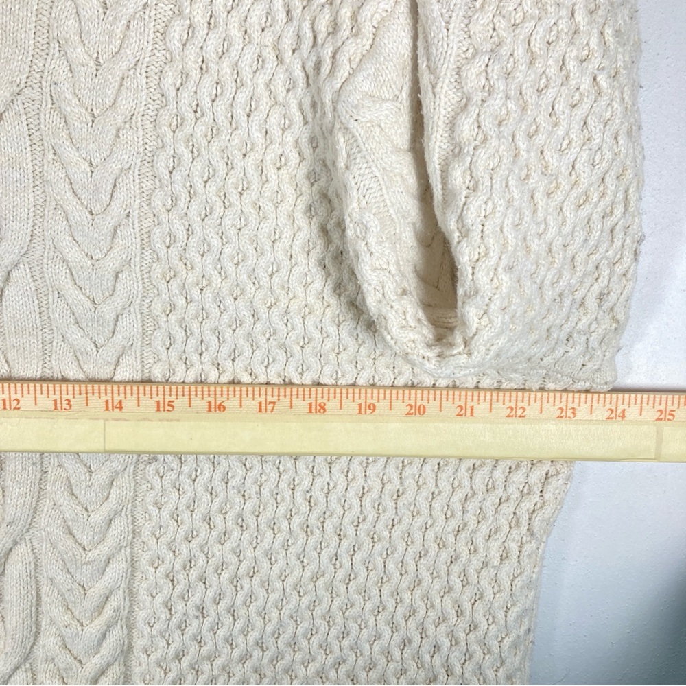 Nili Lotan Cream Cable Knit Crewneck Sweater - Picture 10 of 14